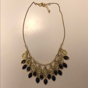 Francesca’s | Green and Navy Waterfall Necklace